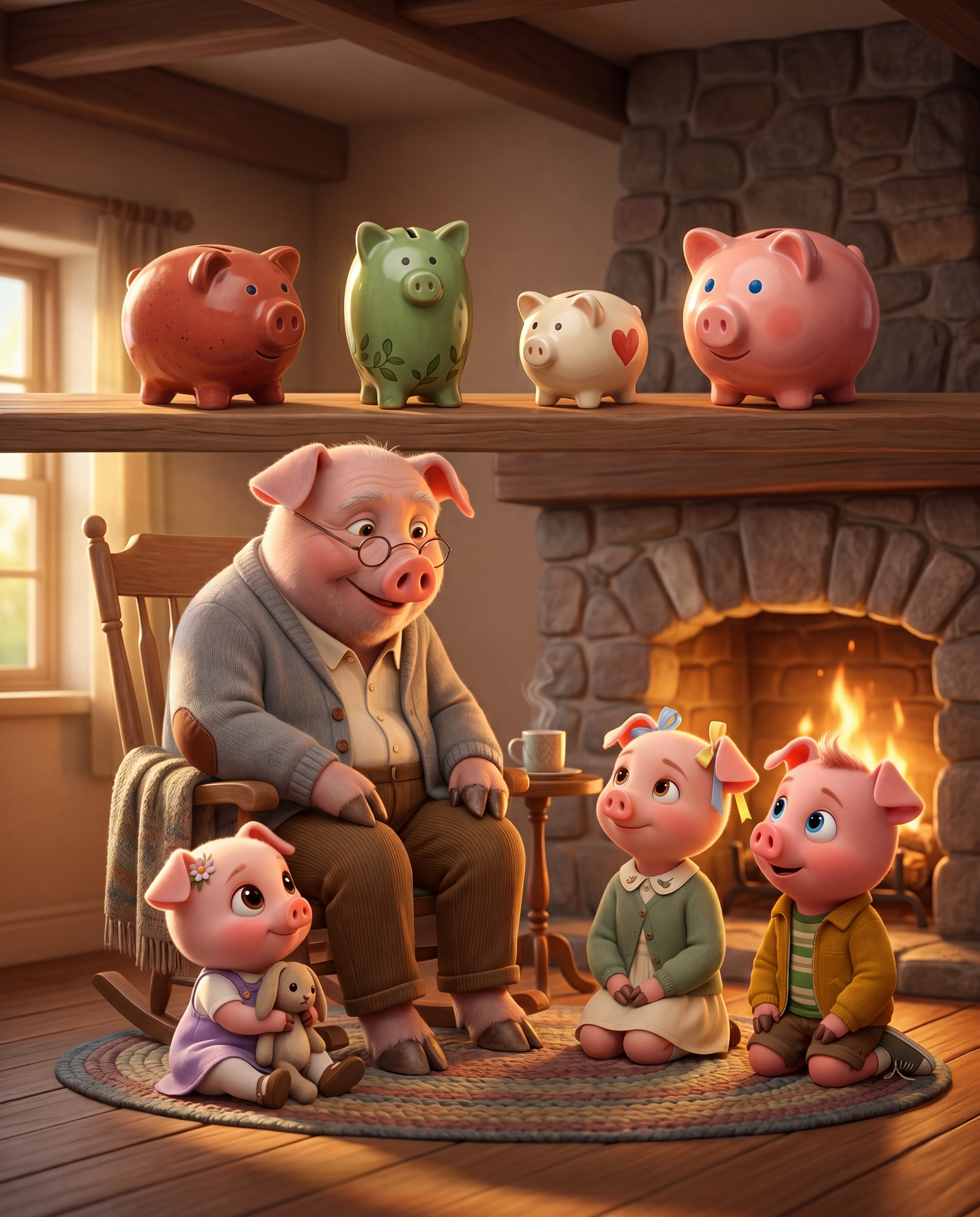 Four Little PIGS — Grandpa's Secret to Guilt-Free Money