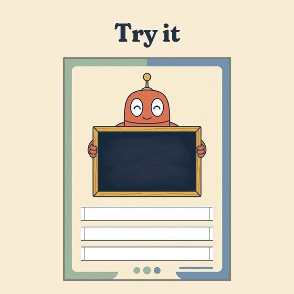 A Try-It activity page from the book